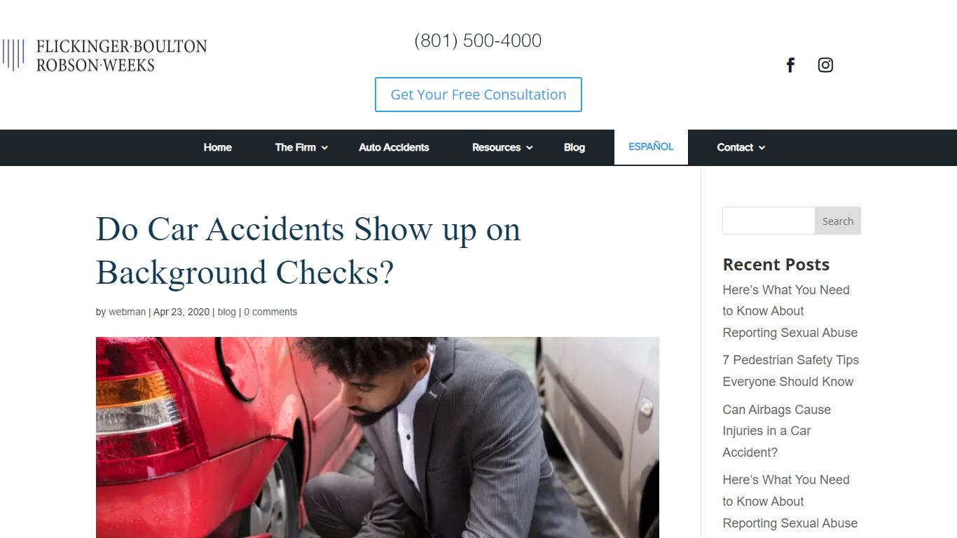 Do Car Accidents Show up on Background Checks?